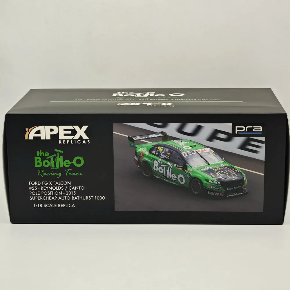 1/18 Apex FORD FG X FALCON #55 REYNOLDS / CANTO POLE POSITION-2015 AD81415 Diecast Models Car Collection Auto Toys Gift