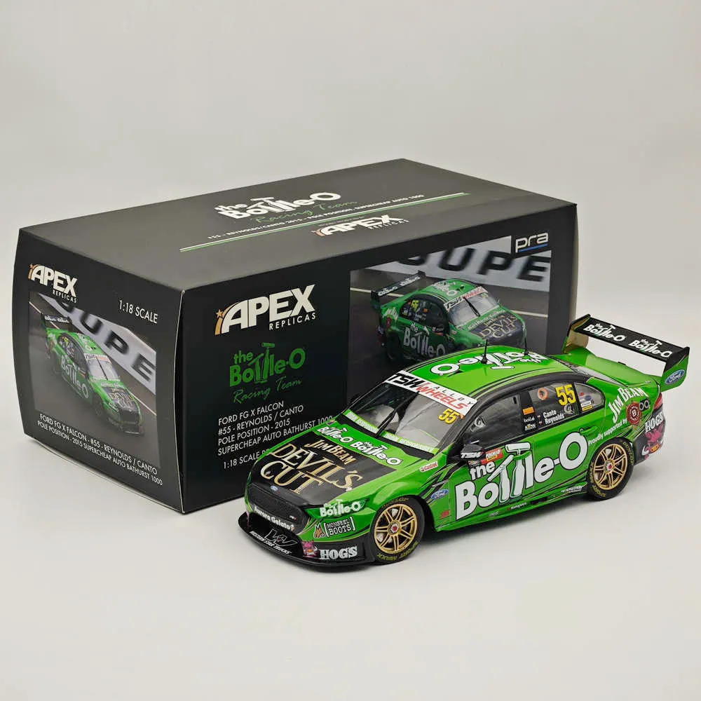 1/18 Apex FORD FG X FALCON #55 REYNOLDS / CANTO POLE POSITION-2015 AD81415 Diecast Models Car Collection Auto Toys Gift