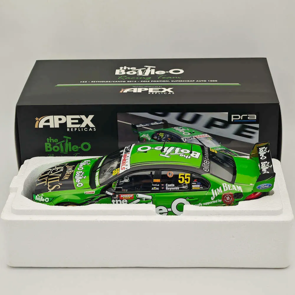 1/18 Apex FORD FG X FALCON #55 REYNOLDS / CANTO POLE POSITION-2015 AD81415 Diecast Models Car Collection Auto Toys Gift