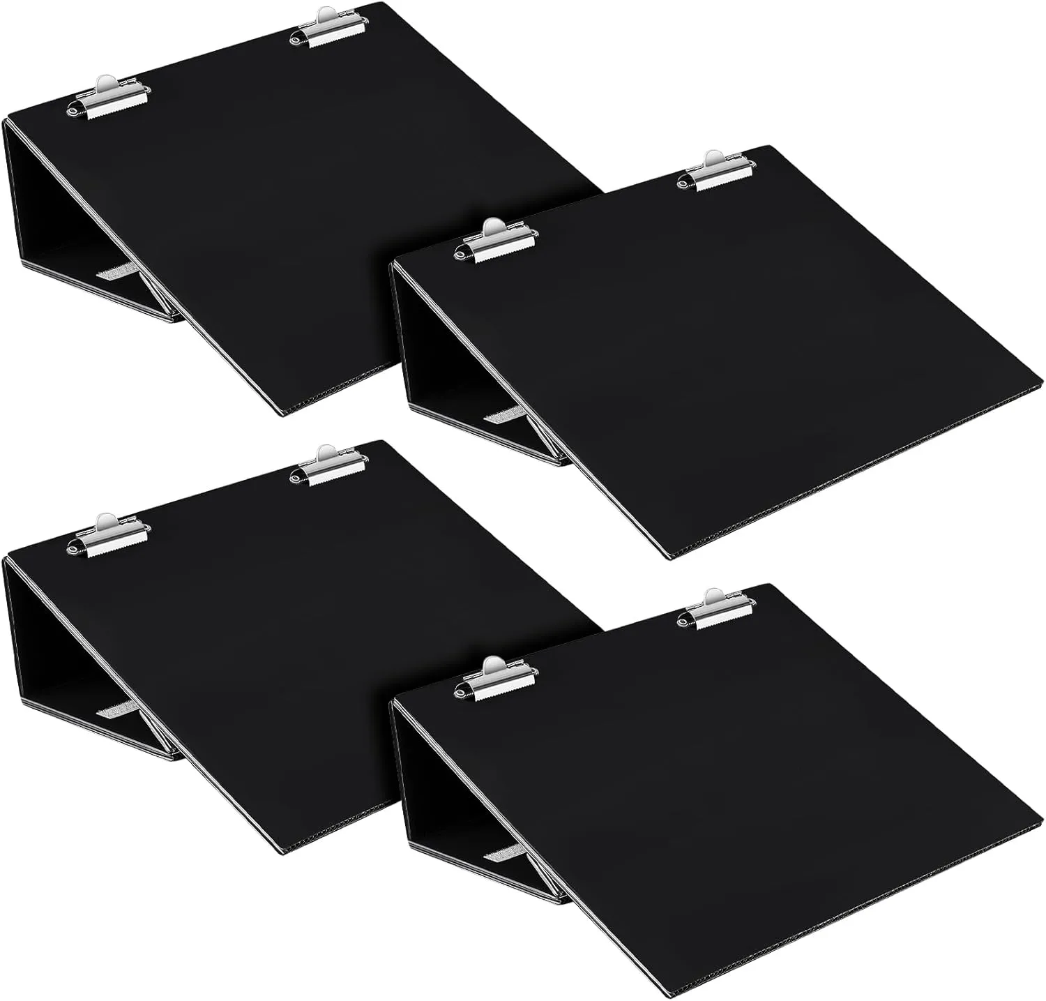 14 x 12 Inch Folding Slant Board for Writing Kids Black Large Sloped Surface Clipboard to Improve Handwriting Legibility Posture Endurance for Office Classroom Tool(4 Pcs)
