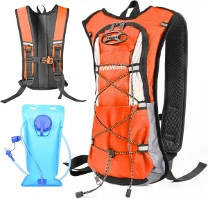 16L Hydration Backpack wtih 2L Leakproof Bladder & Emergency Whistle Ultralight Cycling Running & Camping Backpack for Outdoor Adventures (Men & Women) 2025 Upgrade