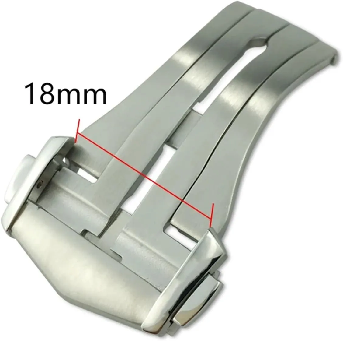 18mm Deployment Buckle Suitable For Omega De Ville AQUA TERRA 150 Watch Leather Watchband Buckle Rubber Strap Buckle