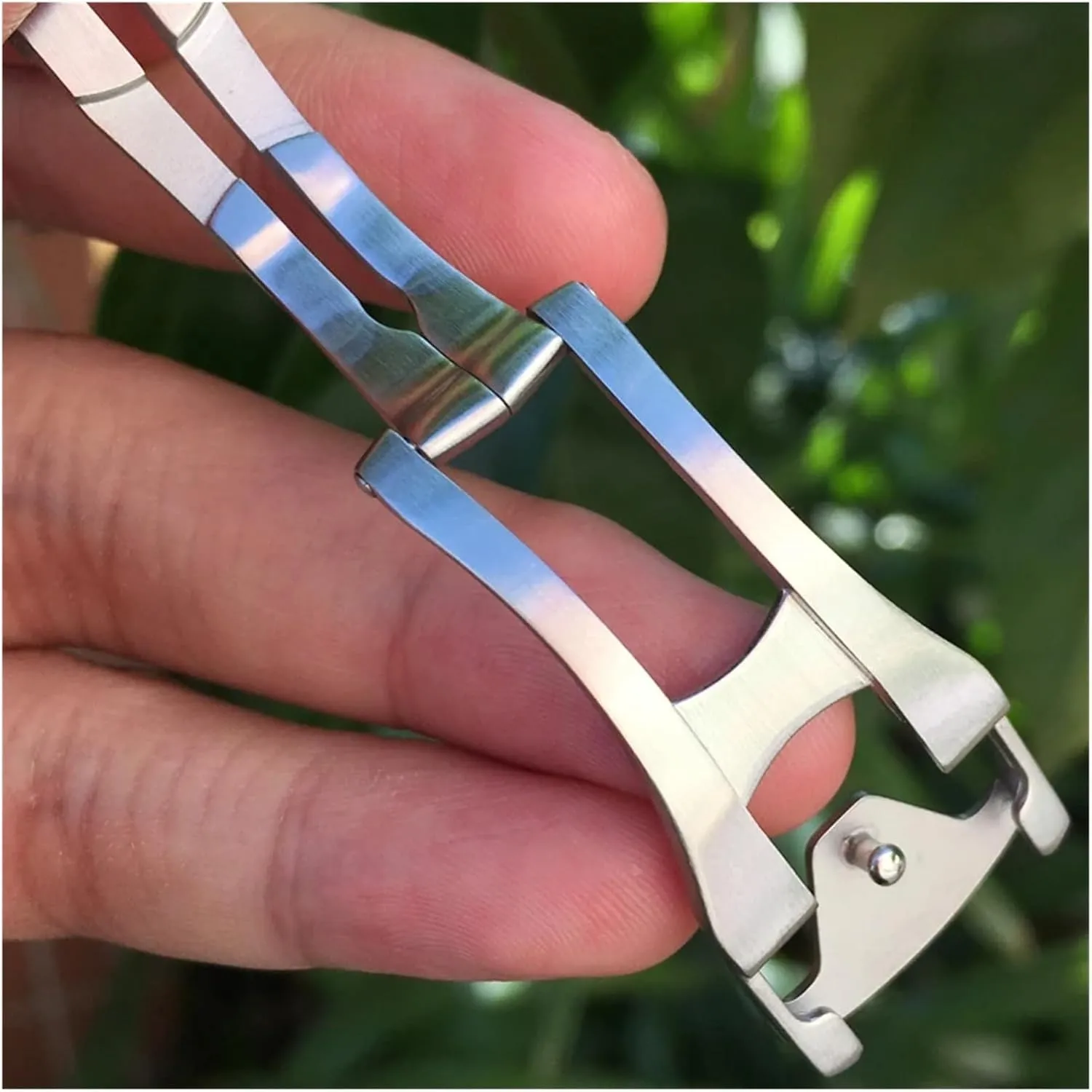 18mm Deployment Buckle Suitable For Omega De Ville AQUA TERRA 150 Watch Leather Watchband Buckle Rubber Strap Buckle