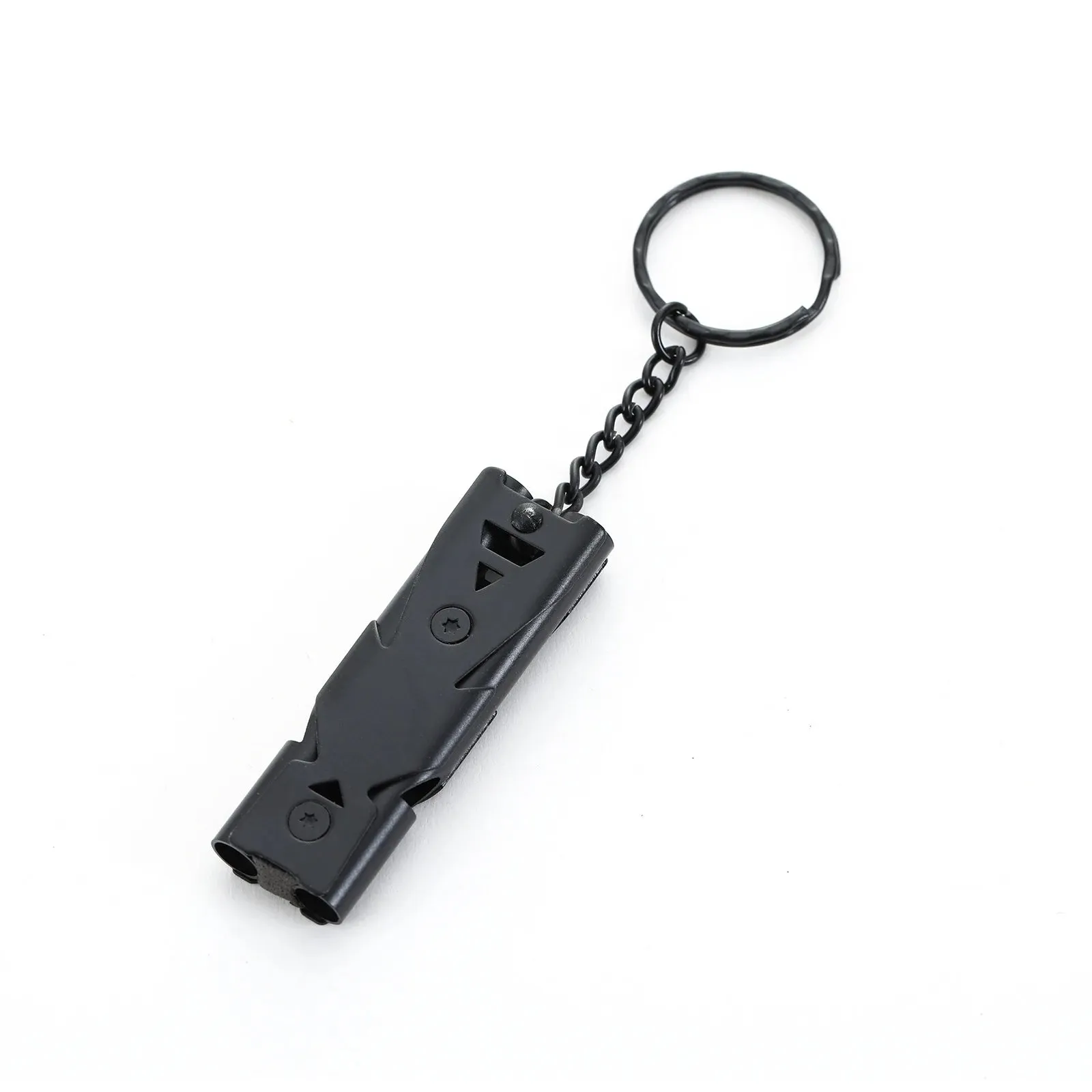 1Pcs Double Pipe Whistle Pendant Keychain High Decibel Portable Outdoor Survival Emergency Camping Tool Multifunction Whistle