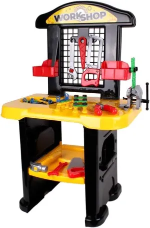 2-5Tage Delivery, Children's Bench Tool, Bench Kids, 3 Year Old Design Includes Folding Workshop and Children with Tools Case Playset Mechanical BaukästenWerkbank Carry Bench 61 pcs,