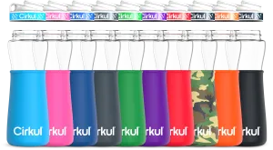 22oz. Plastic Bottle & Comfort Grip Lid   22oz. Chill Sleeve