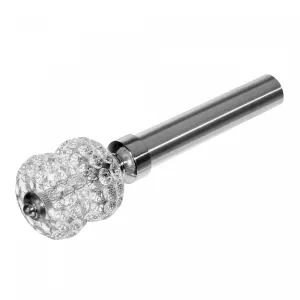 25/28mm Drape Pole Set Bubbly - Nickel|Ensemble de tringles à rideaux de 25 à 28 mm avec bulles - couleur nickel