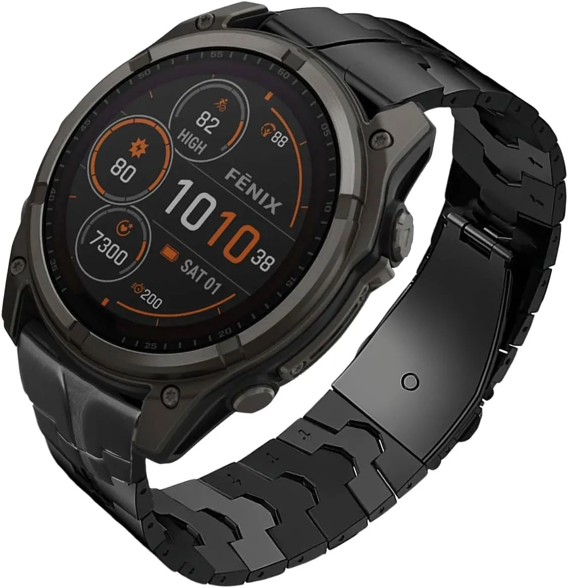 26mm Mecha Steel Bands Compatible for Garmin Fenix 8 51mm/7X/6X/5X Plus Band,Quick Fit Rugged Utra Metal Strap with Folding Clasp for Fenix 3/3 HR/Tactix/Epix Pro2 51mm/Instinct 3-50mm/Instinct 2X Men