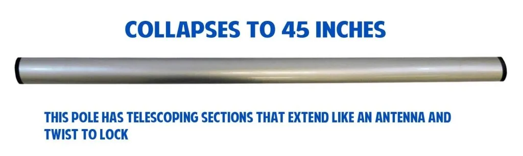 28ft Fiberglass Telescoping Flag Pole