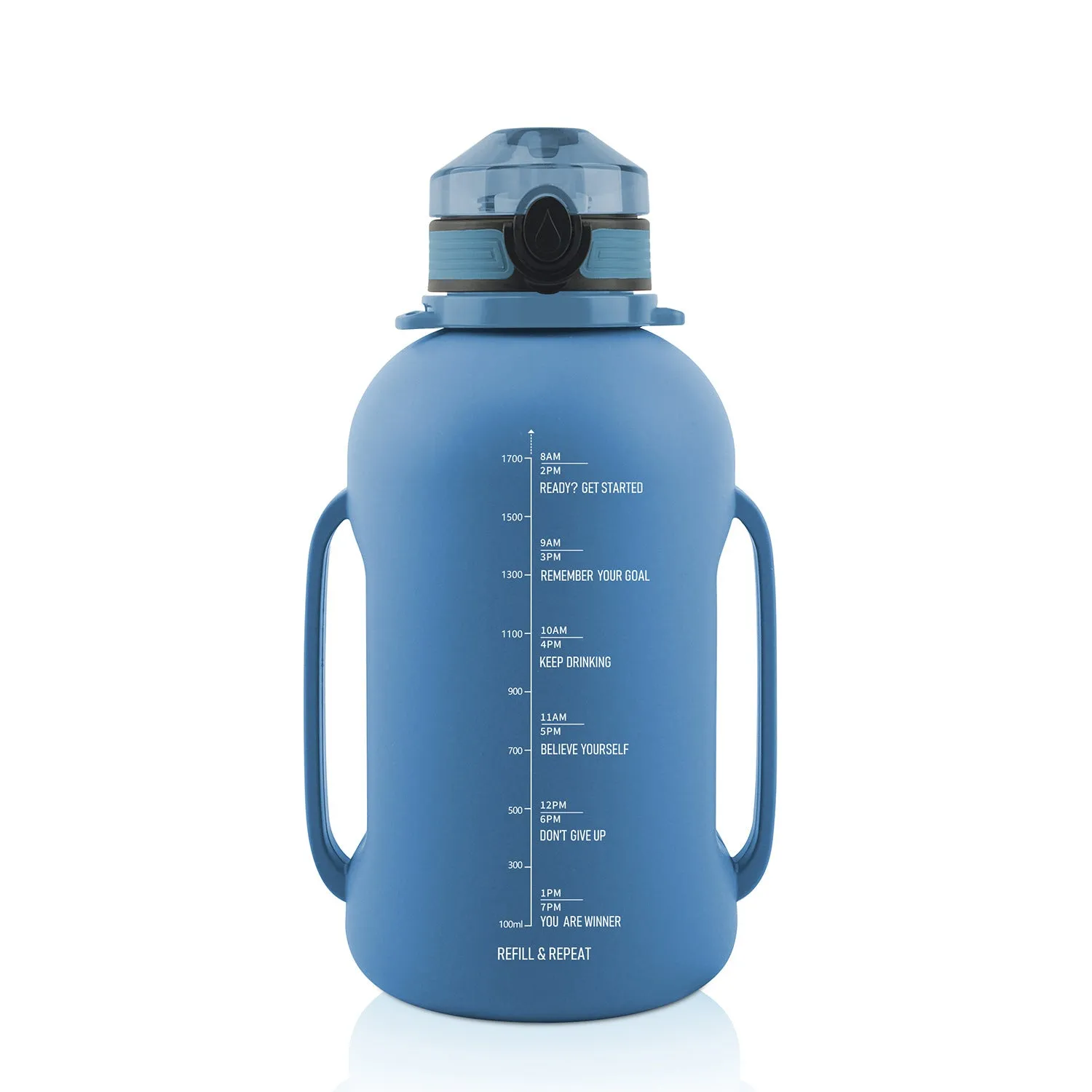 2L Collapsible Motivational Water Bottle