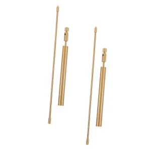 2pcs Copper Dowsing Rods Portable Water Detection Divining Tool with Storage Bag Flexible Rods for Energy and Feng Shui Practice Present for Friends and Family