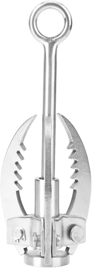 3 Claws Folding Hook, Outdoor Survival Stainless Steel, Rock Climbing Grappling Hook with High Load Bearing Capacity