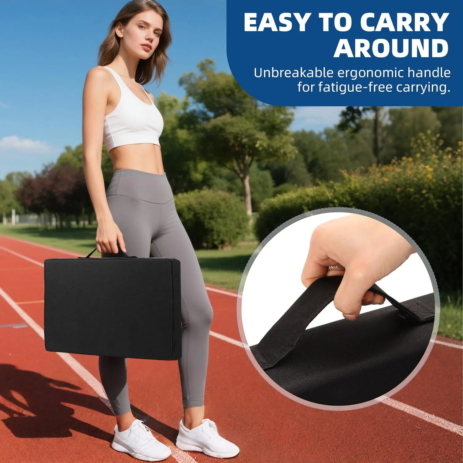 3.15" Thick Stadium Seats for Bleachers Waterproof Portable Bleacher Chairs, Padded Stadium Chair for Adults at Sports Events and Concert, Portable Outdoor Seat Mat
