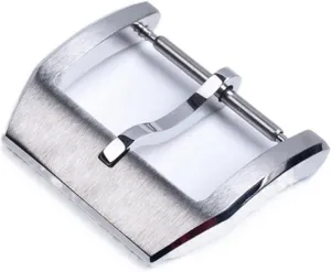316L Stainless Steel 18mm Deployment Butterfly Watch Buckle For IWC Big Pilot Spitfire Leather Watchband Strap Folding Clasp