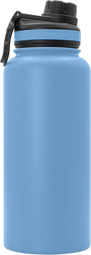 32 oz Vacuum Insulated Sport Bottle | Custom Laser Engraved Options | Stainless Steel, Double-Walled, Wide Mouth (Carolina - Blank)