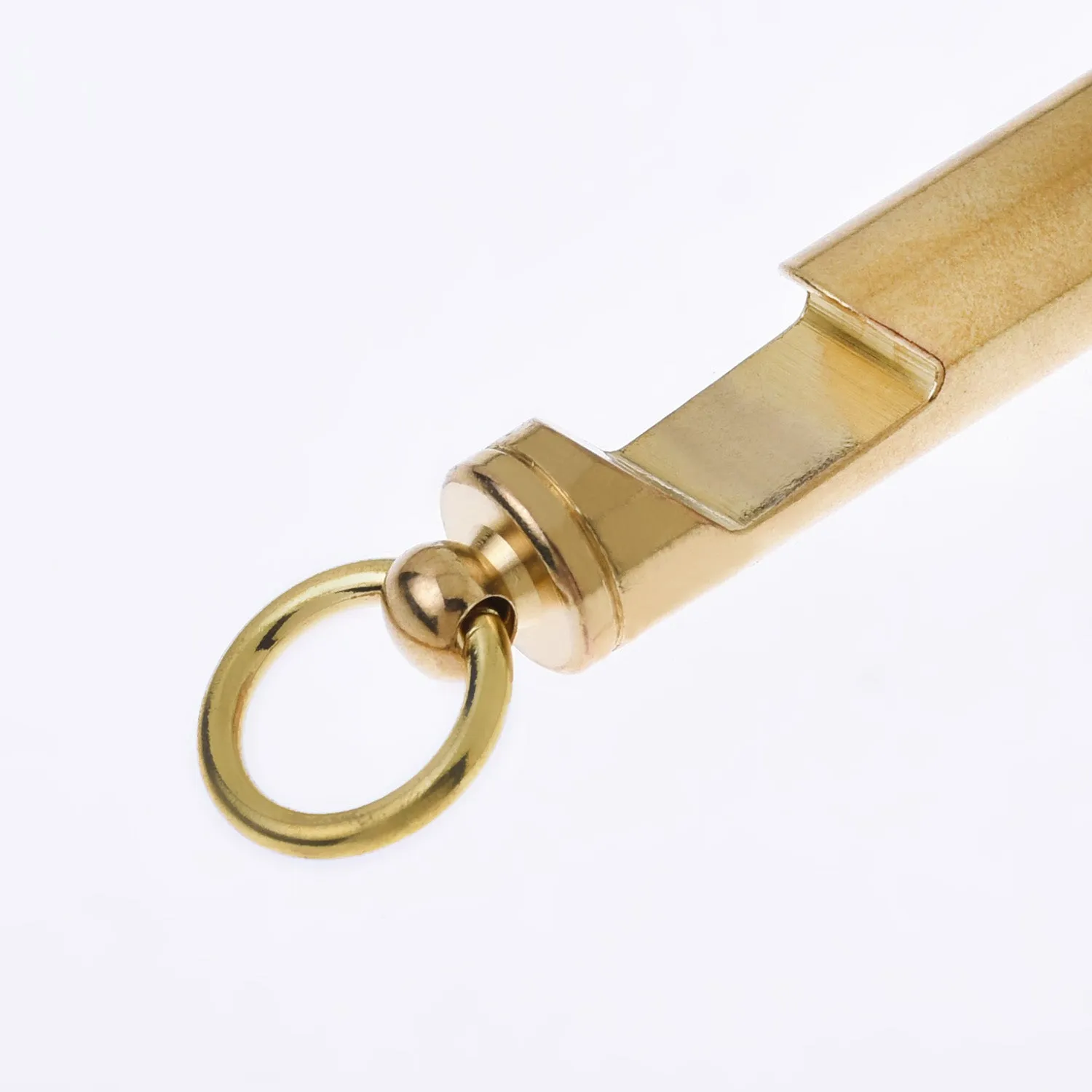 3/8"*2 1/2" Brass Whistle bottle opener Stylish Safety Whistle pendant keychain edc tool Survival Supplies 1pcs 10269050