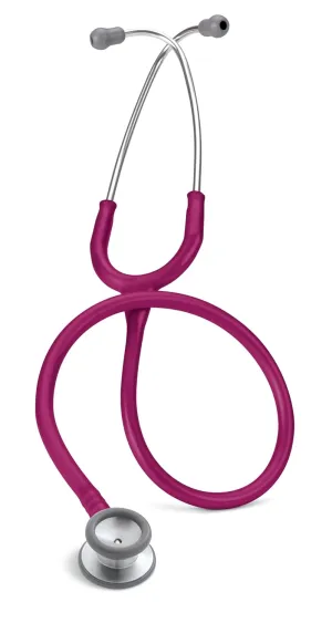 3M Littmann Classic II Pediatric Stethoscope, 2122, Stainless Steel Chestpiece, 28" Raspberry Tube