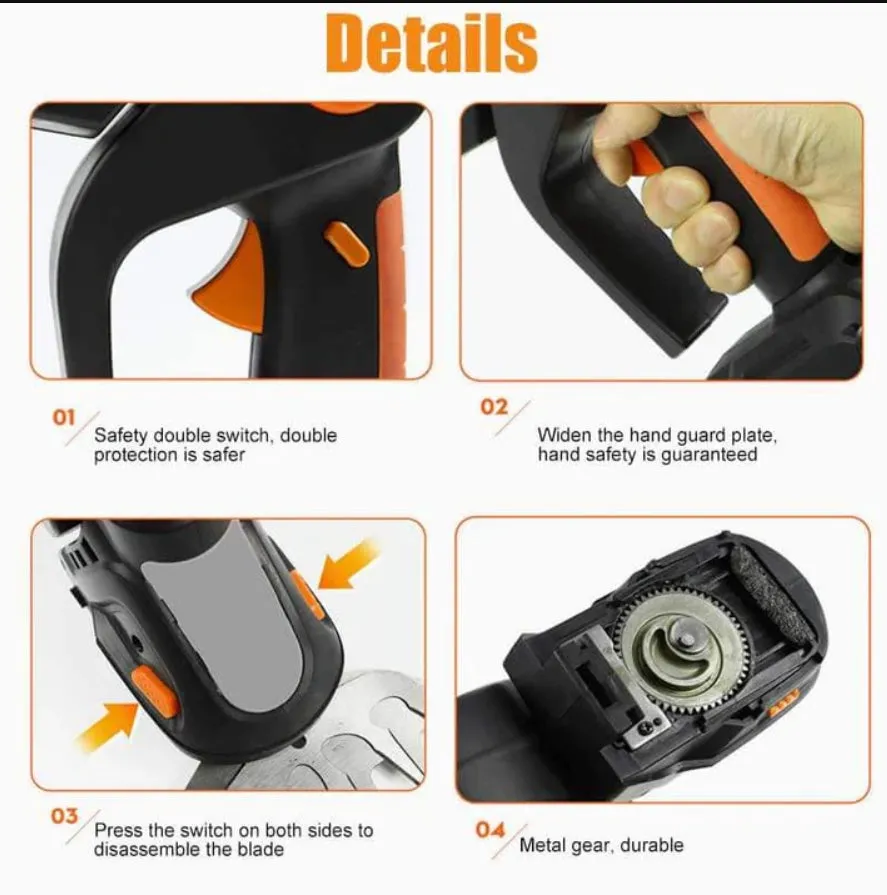 4 in 1 Hedge Trimmer with Extension Pole