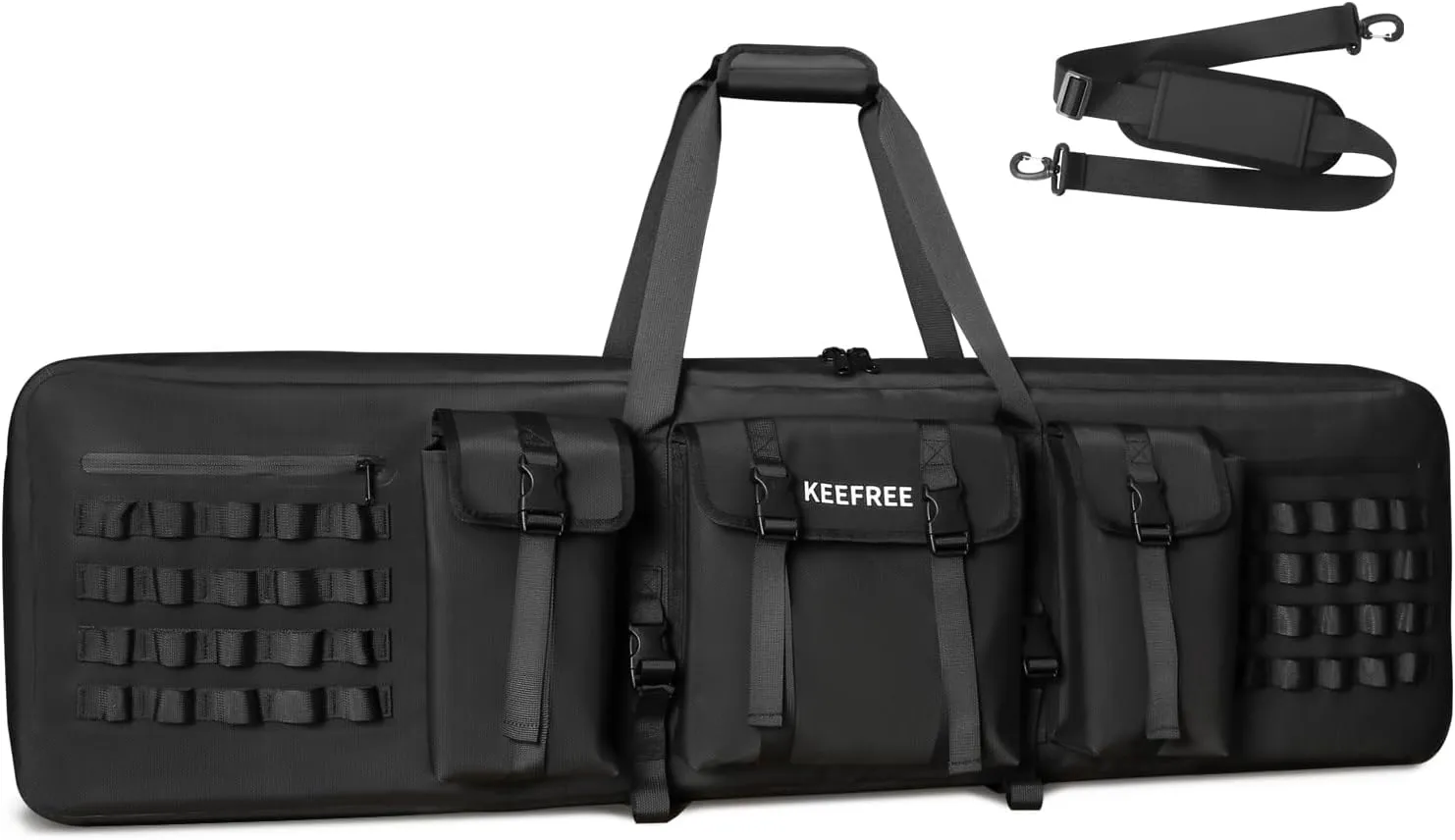 42" 48" Long Hunting Bag Tactical Backpack Gun Bag for Outdoor Hunting Hiking Fishing Shooting with Watertight Zipper