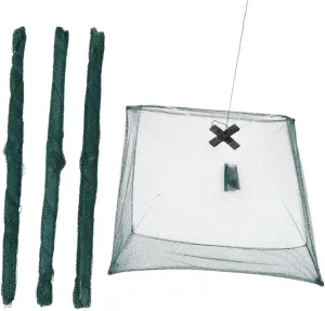 4Pcs Fishing Nets Portable Bait Cast Automatic Retractable Design for Easy Carrying for Freshwater Saltwater Fishing