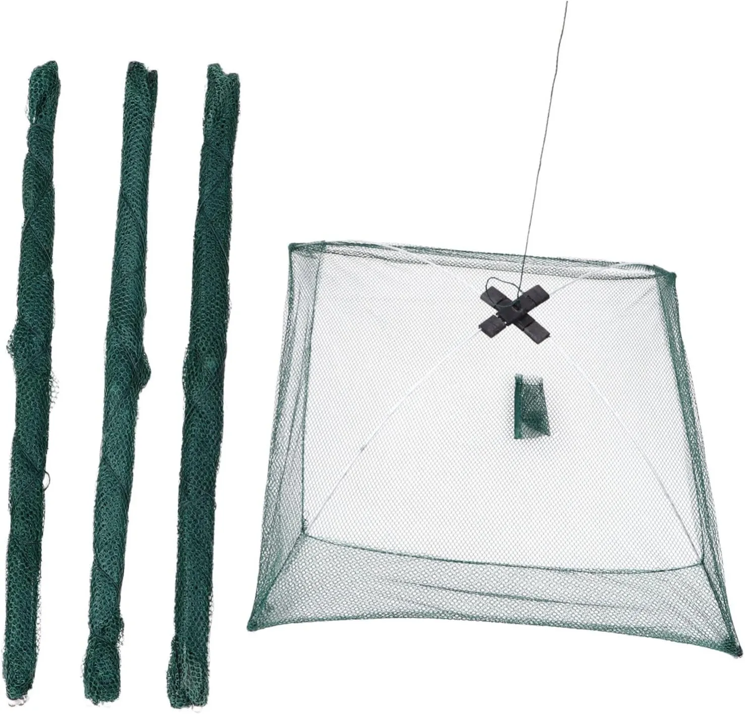 4Pcs Fishing Nets Portable Bait Cast Automatic Retractable Design for Easy Carrying for Freshwater Saltwater Fishing