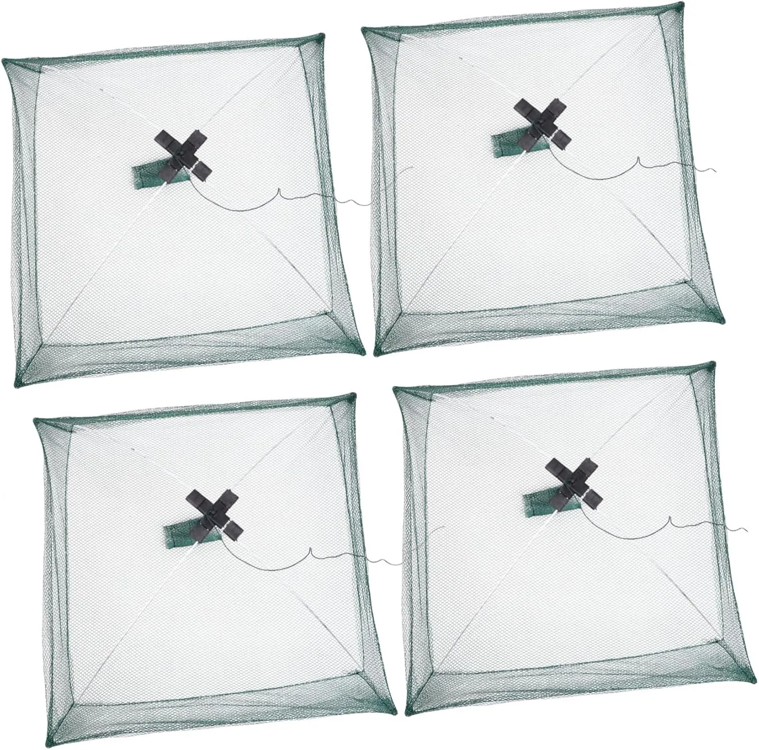 4Pcs Fishing Nets Portable Fishing Net Tools for Outdoor Use Lightweight and Easy to Carry for Catching Fish Shrimp and Crayfish