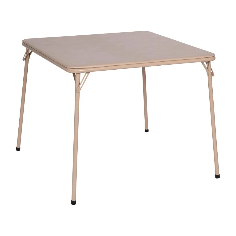 5 Piece Tan Folding Card Table and Chair Set - Flash Furniture