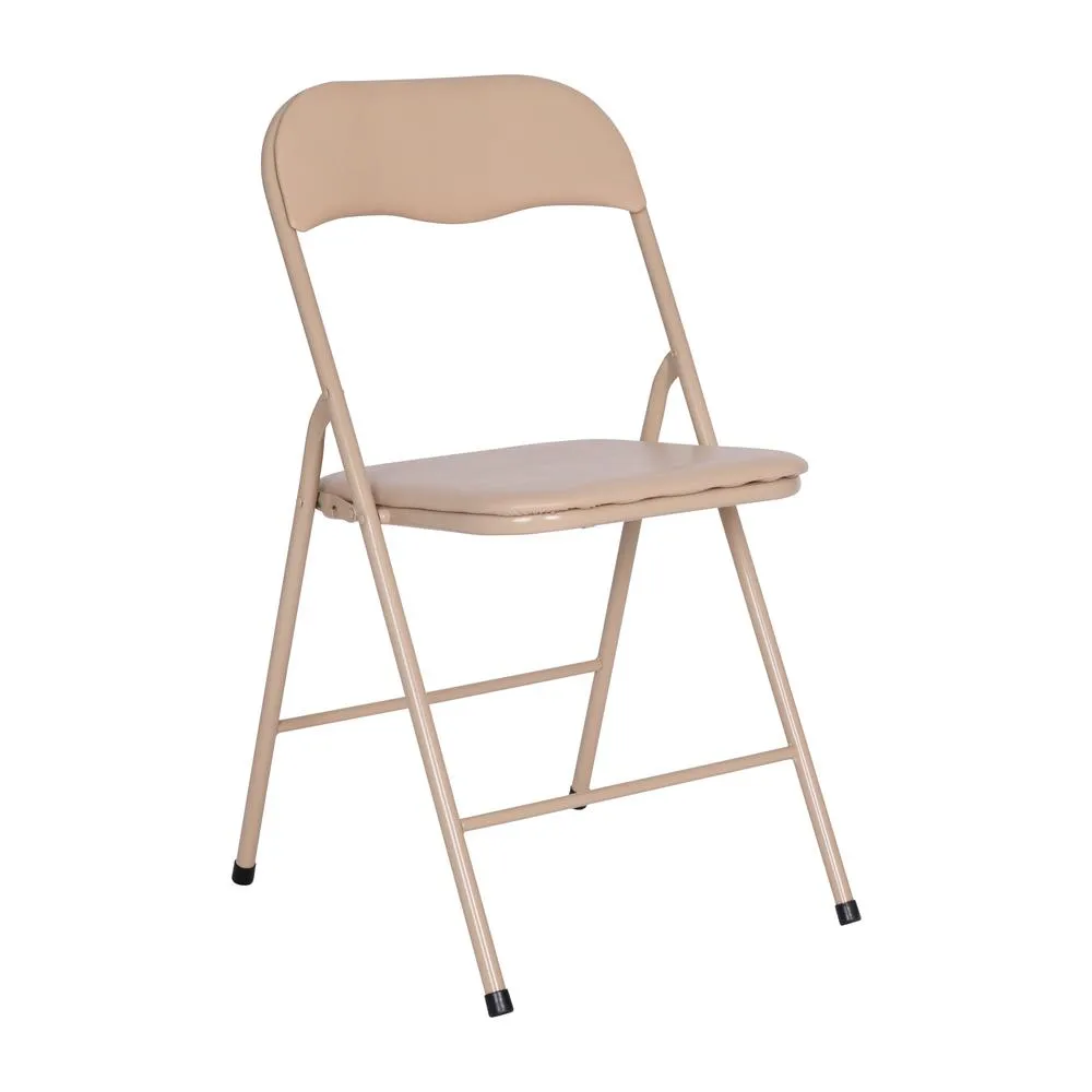 5 Piece Tan Folding Card Table and Chair Set - Flash Furniture