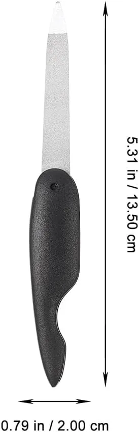8pcs Folding Metal Nail File Double-Sided Nail Buffer for Fingernails Toenails Portable Design for Stylish Manicure and Convenient for Daily Use