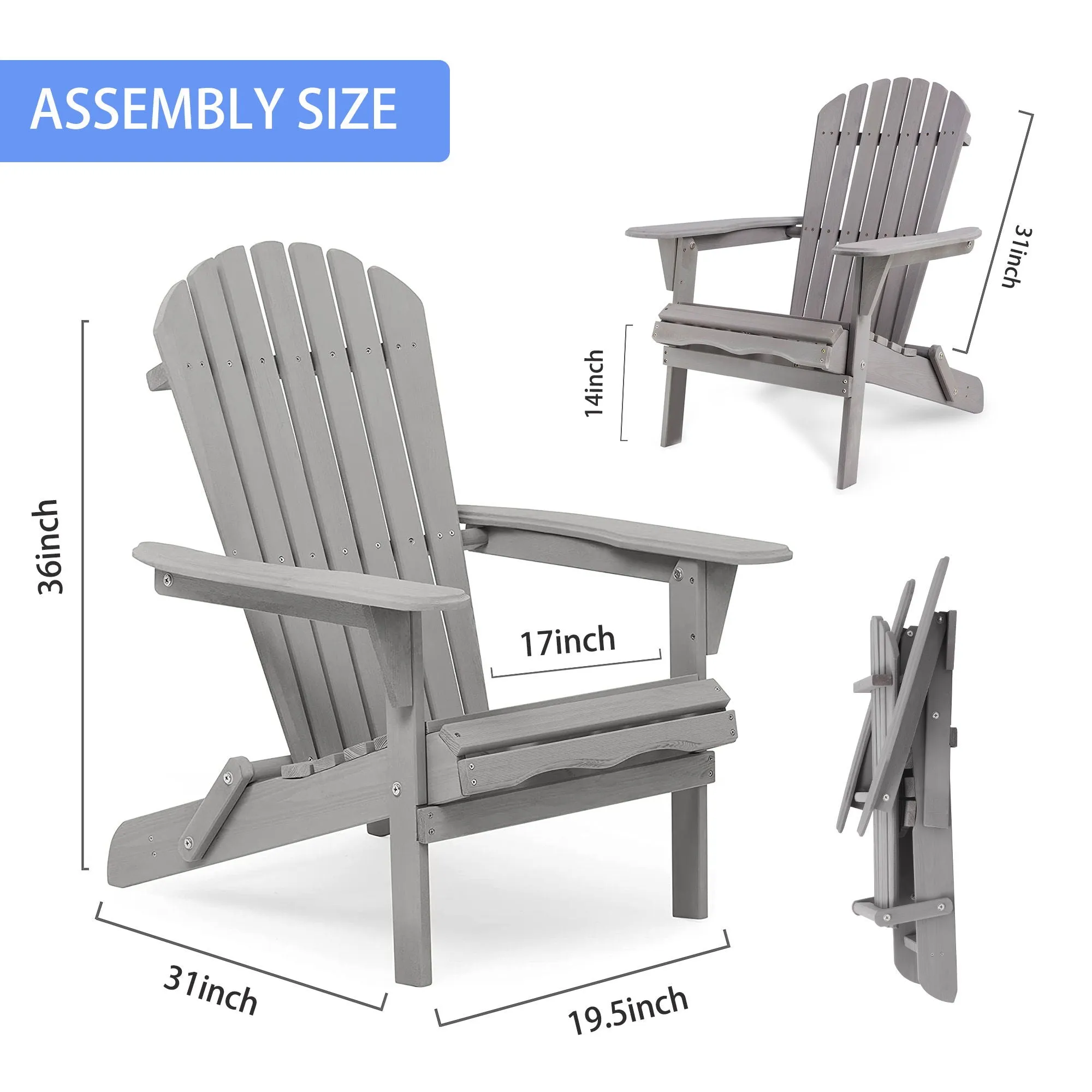 Adirondack Flexible customer care Voice-controlled Chair (Set Garden For Patio 2) Cedar Chair Solid Folding Wood Wooden Patio Chair Lounge Garden of For Outdoor Lounge