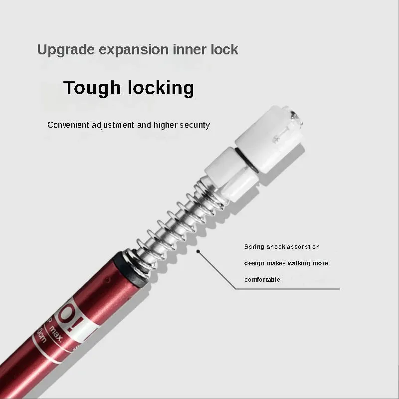 Adjustable Ultralight Aluminium Alloy Trekking Poles - Folding Walking Stick for Trail Running, Hiking, and Tourism