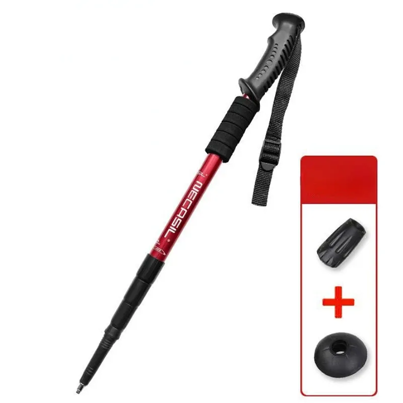 Adjustable Ultralight Aluminium Alloy Trekking Poles - Folding Walking Stick for Trail Running, Hiking, and Tourism