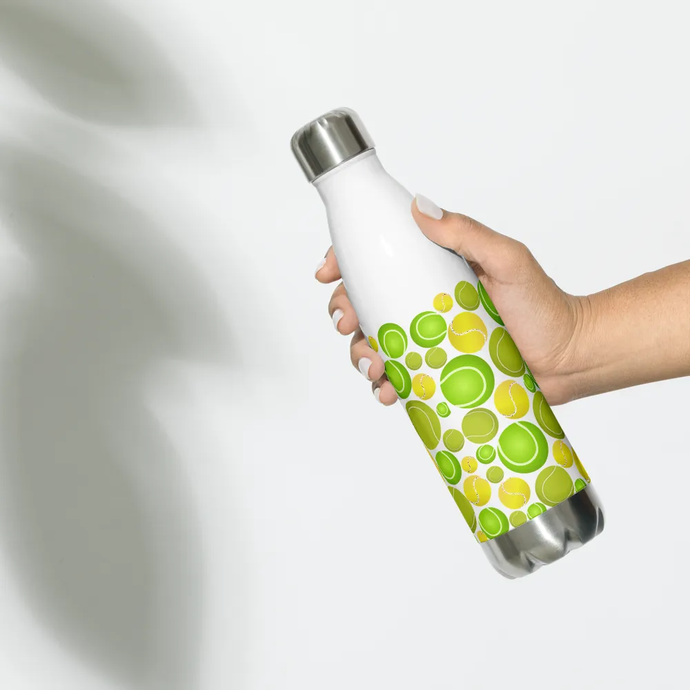 Allover Tennis Balls Stainless Steel Water Bottle