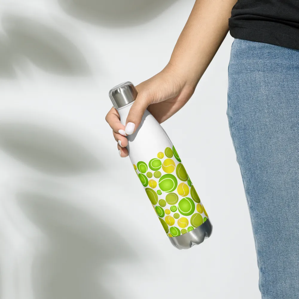 Allover Tennis Balls Stainless Steel Water Bottle