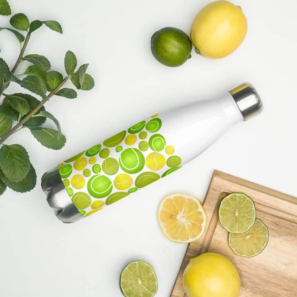 Allover Tennis Balls Stainless Steel Water Bottle