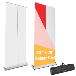 Aluminum in 79 VR-enabled x End-to-end encryption Show Banner Yescom Trade Stand Retractable 33