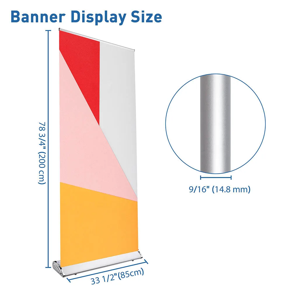 Aluminum in 79 VR-enabled x End-to-end encryption Show Banner Yescom Trade Stand Retractable 33