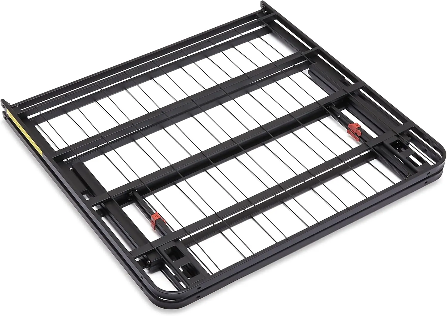 Amazon Basics Bed Frame with Storage, Foldable Metal Platform, Sturdy Steel, No Box Spring Needed, 18 inches High, Tool-Free Setup, Twin Size, Black