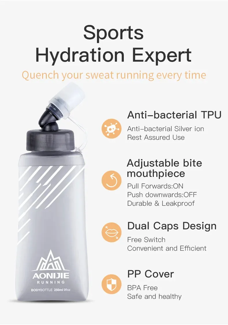 AONIJIE 250ml/500ml Collapsible Soft Flask