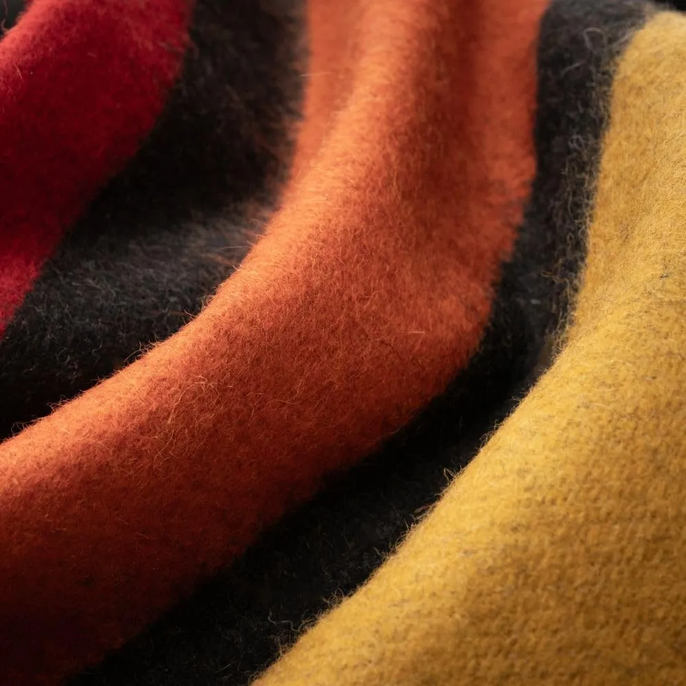 Arcturus Patterned Wool Blankets - 4.5lbs Warm, Heavy, Washable, Large | Great for Camping, Outdoors, Sporting Events, or Survival & Emergency Kits