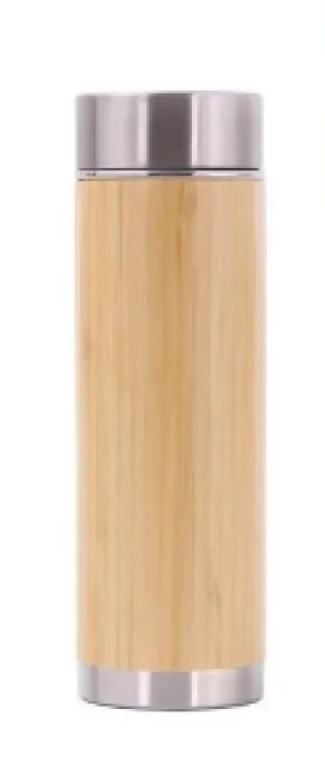 Bamboo Steel Insulated Infuser Flask - 500 ml