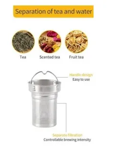 Bamboo Steel Insulated Infuser Flask - 500 ml