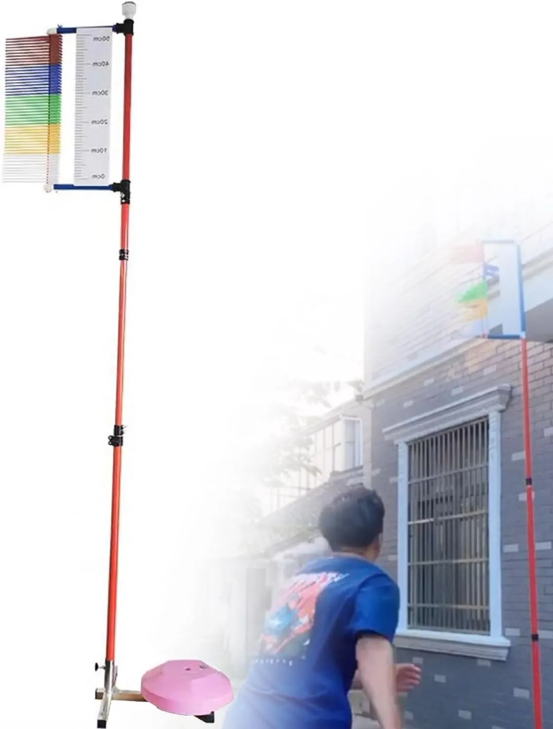Basketball Vertical Jump Trainer Equipment for Stadium, Gym Jumping Height Training Aid, Indoor Stable Measurement Tester, Physical Challenger