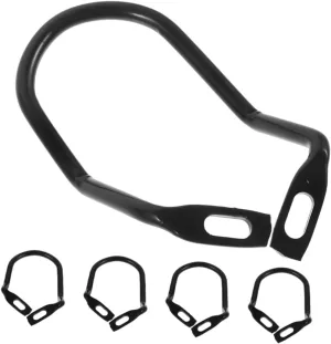 BESPORTBLE 5 Pcs Rear Derailleur Guard Rack Durable Steel Protector for Mountain Folding Bikes Lightweight Design No Tool Installation Gear Protection for Daily Rides and Outdoor Adventures