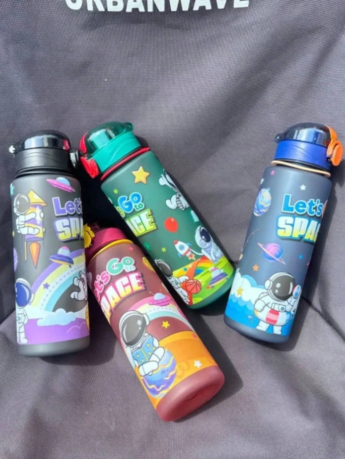 Best water bottles for travel|1pc Space Astronaut Portable Cartoon Water Bottle