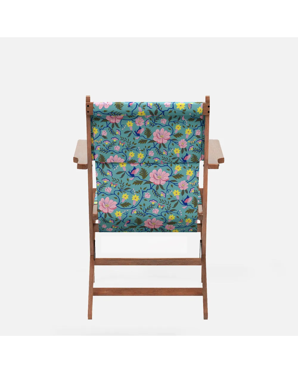 Bistro Folding Chair Spring Bloom Teal