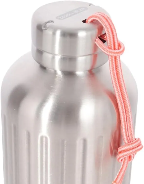 Black Blum Explorer Vacuum Flask - Stainless Steel Leak Proof Water Bottle with Carry Loop - BPA Free Drinks Bottle for Hot or Cold Drinks, Hiking and Gym - Ocean, Small, 650ml