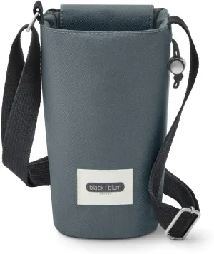 BLACK   BLUM Insulated Bottle Bag - Made with Recycled PET and BPA Free - Bottle Bag for On The Go, Slate