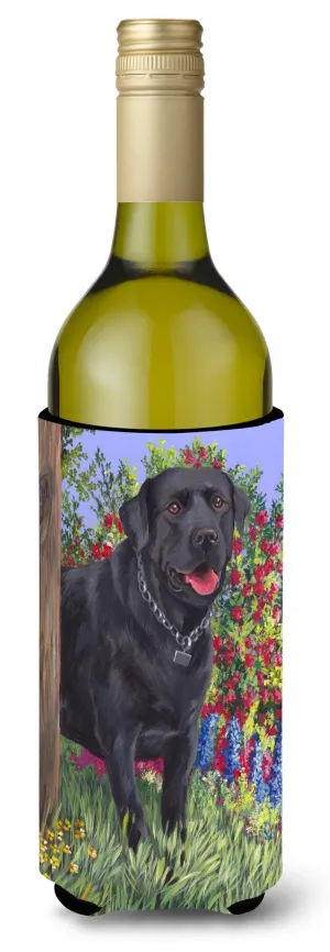 Black Labrador Retriever Wine Bottle Hugger PPP3028LITERK