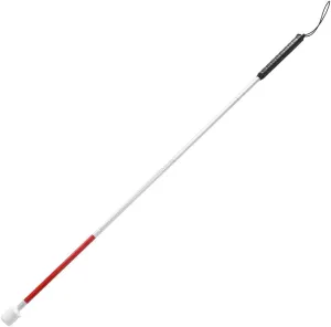 Blind Cane, Folding Reflective Red Cane 43.3in, Non-Slip Aluminum Walking Stick for Blind People, Visually Impaired and Disabled